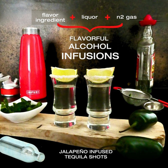 Infuzi Mixology Cocktail Maker Machine & Fast Alcohol Infuser, 1 Pint