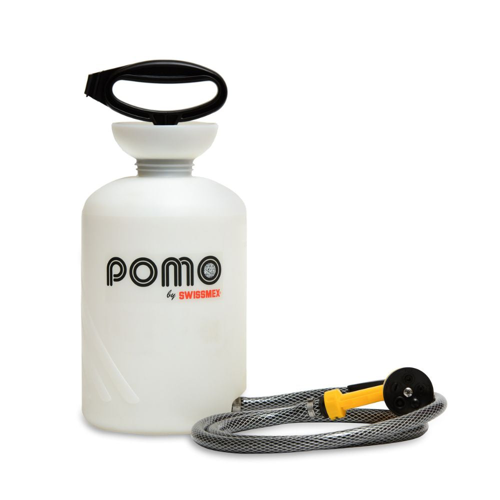 POMO High Pressure Outdoor Portable Shower or Sprayer with Hand Pump, 1.5 Gallon