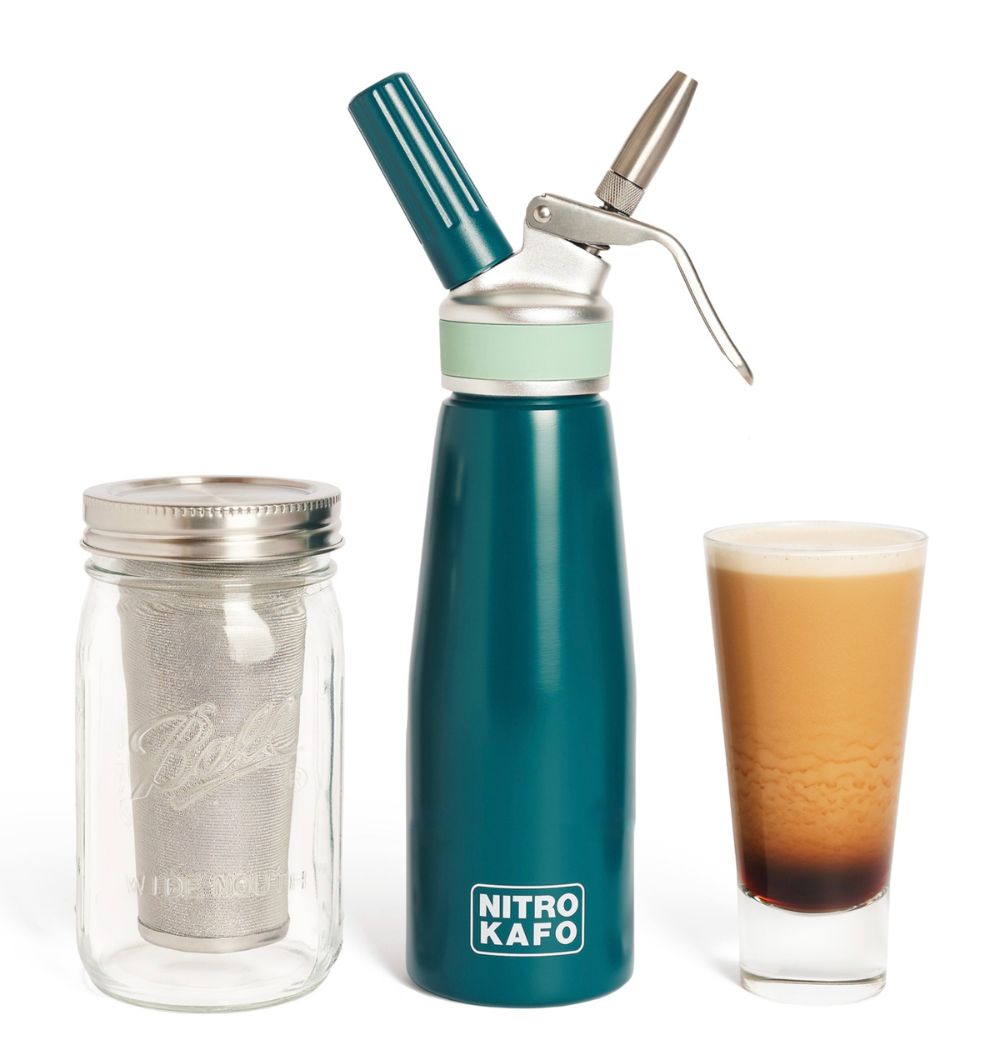 NITRO KAFO Nitro Cold Brew Coffee Maker Kit (1 Quart/1L)