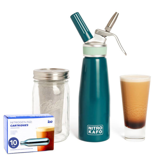 NITRO KAFO Nitro Cold Brew Coffee Maker Kit (1 Quart/1L)