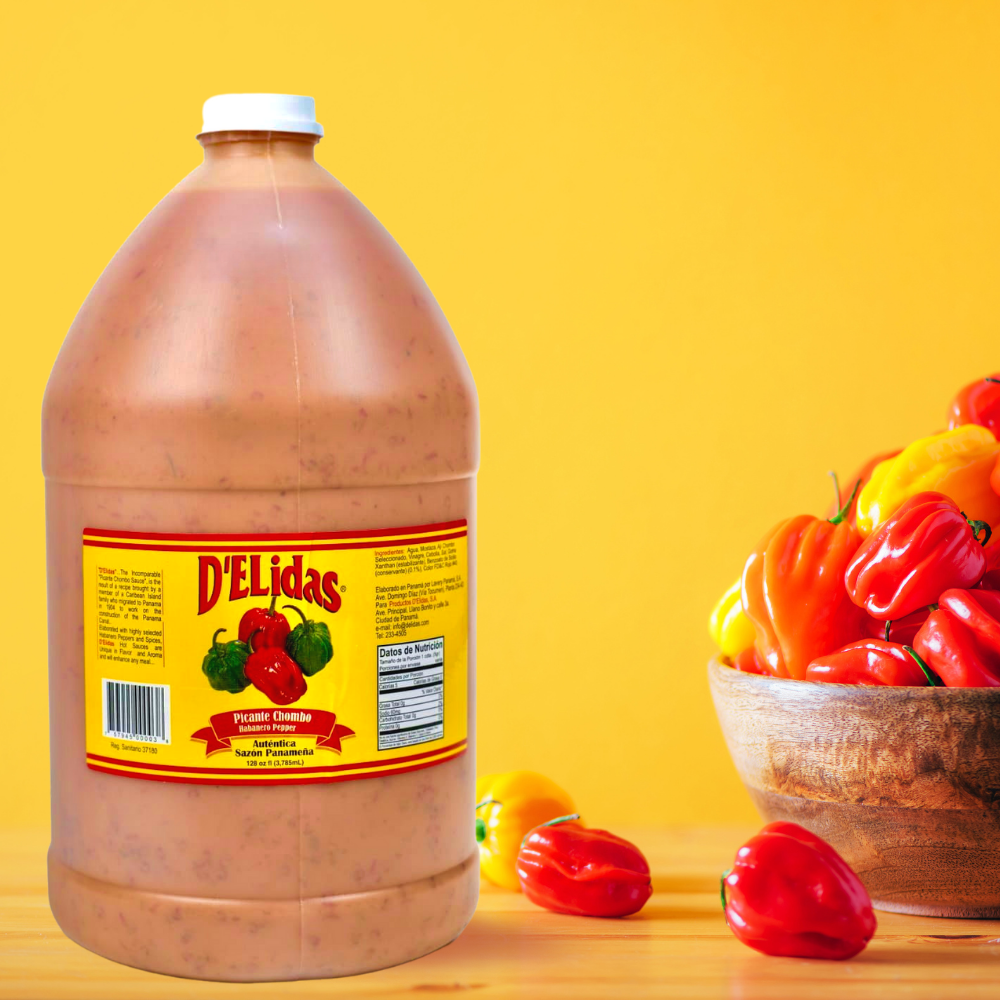 D'ELidas Habanero Hot Sauce, 128 Fl Oz/1 Gallon