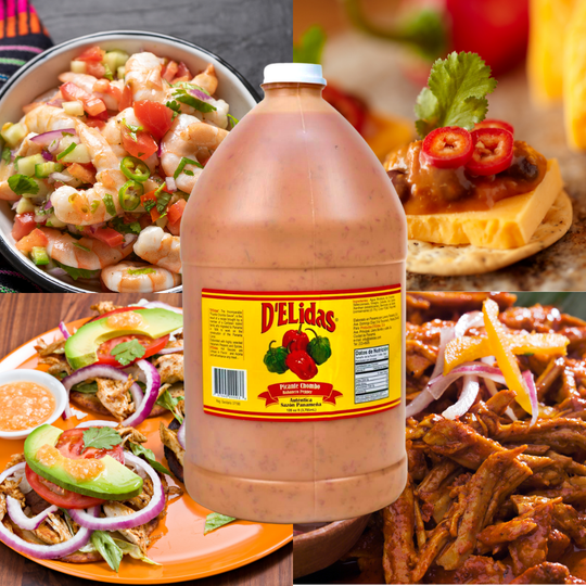 D'ELidas Habanero Hot Sauce, 128 Fl Oz/1 Gallon