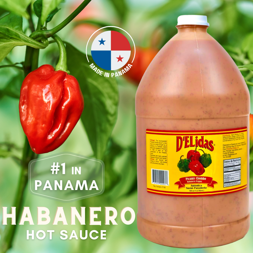 D'ELidas Habanero Hot Sauce, 128 Fl Oz/1 Gallon