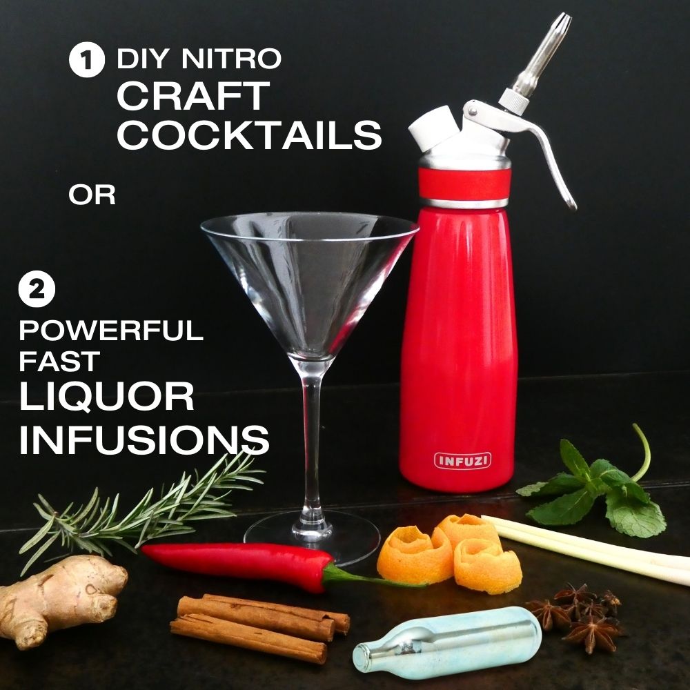 Infuzi Mixology Cocktail Maker Machine & Fast Alcohol Infuser, 1 Pint