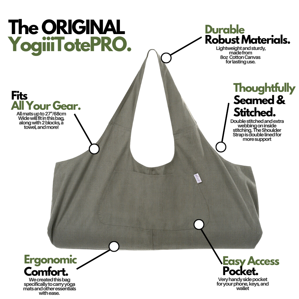 YogiiiTotePRO (Olivine Green)