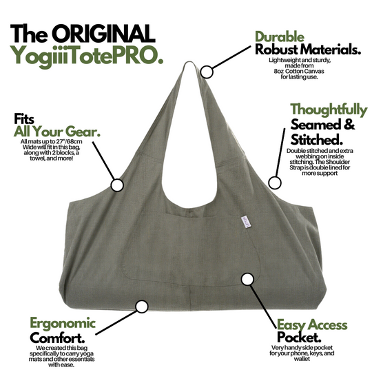YogiiiTotePRO (Olivine Green)