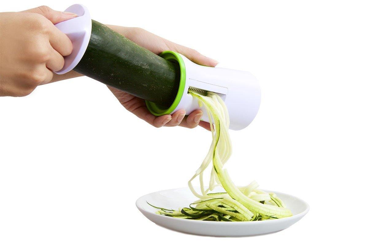 ICO Hand Vegetable Spiralizer, Green/White