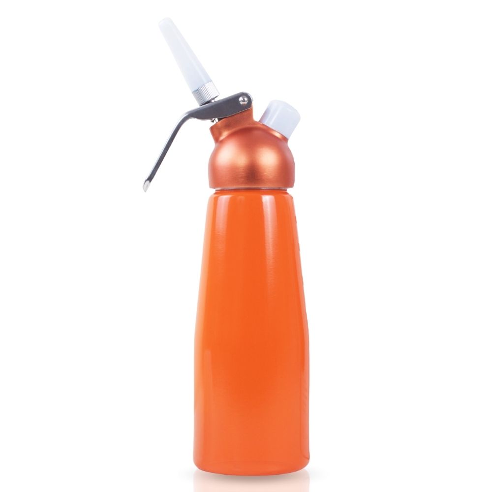 ICO Orange Aluminum Whipped Cream Maker Dispenser (1 Pint/0.5L)