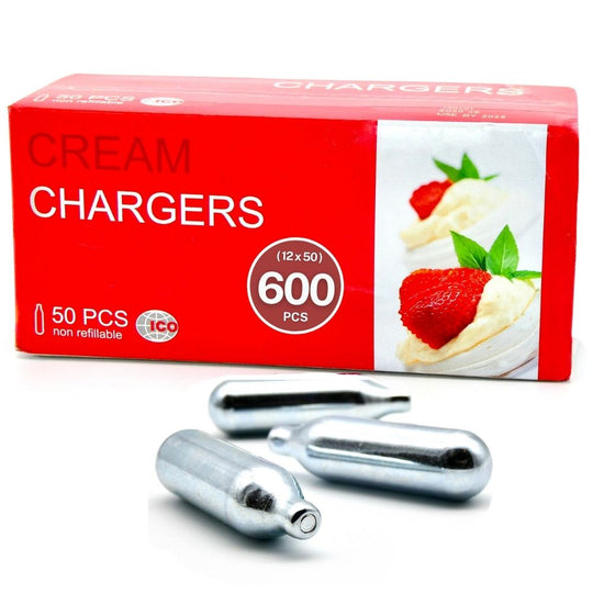 ICO 8g N2O Whip Cream Cartridges, Whipped Cream Chargers, 600 Count