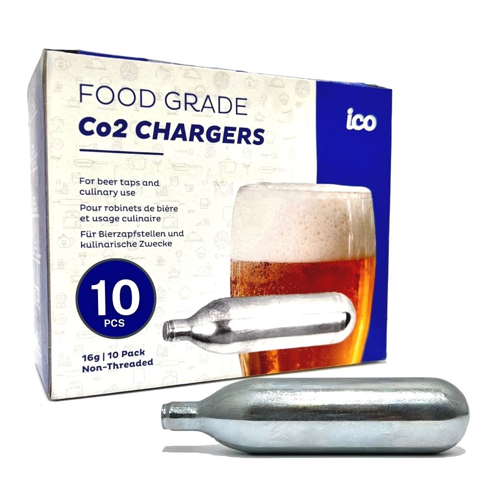 ICO 16g CO2 Cartridges, NON-THREADED