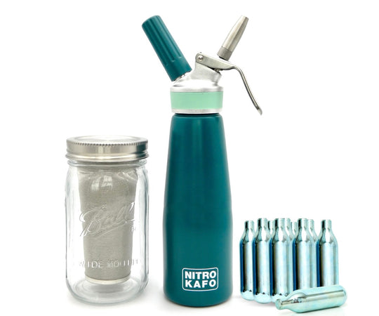 NITRO KAFO Nitro Cold Brew Coffee Maker Kit (1 Quart/1L)
