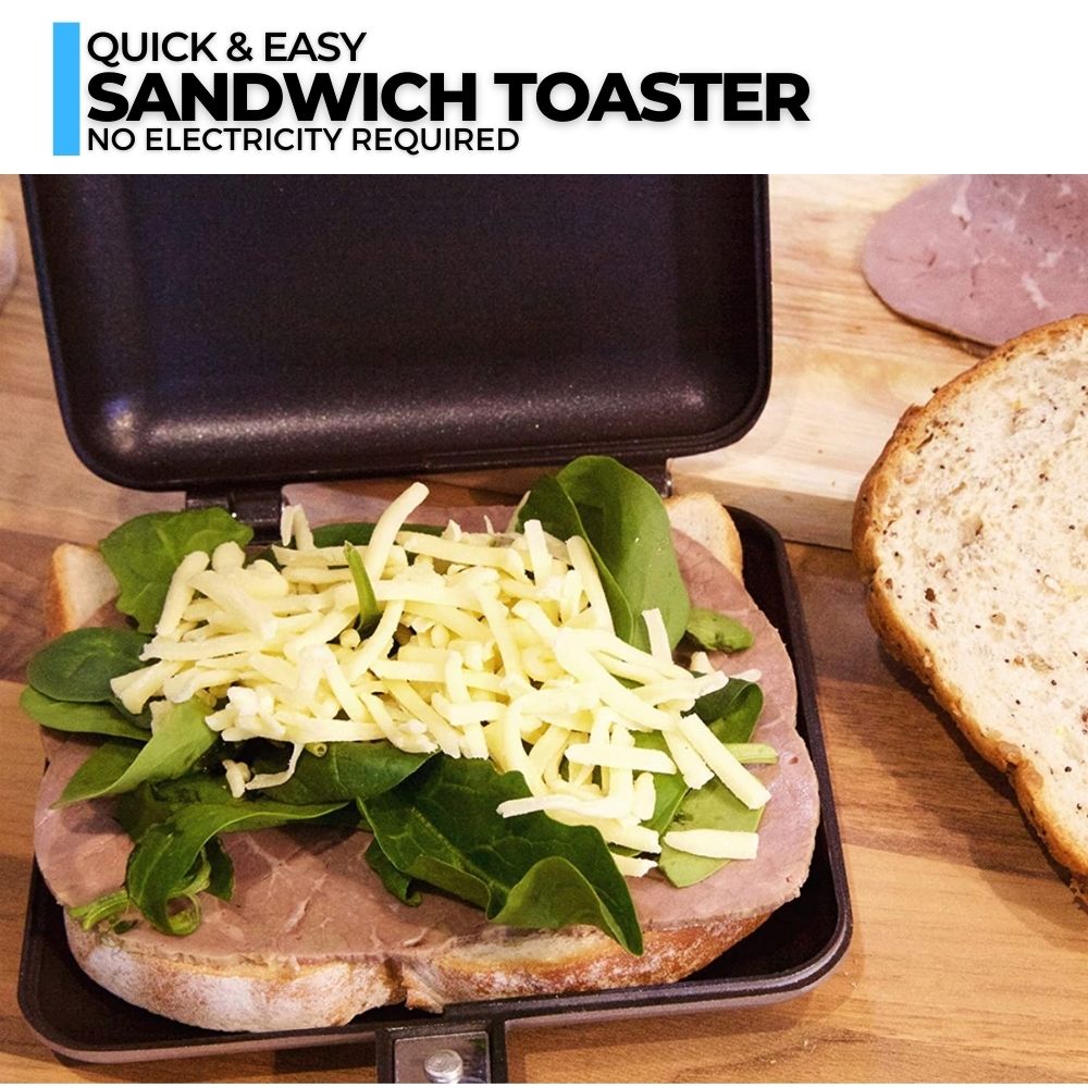 ICO Sandwich Toaster, Camping Sandwich Maker for Stovetop or Outdoors.