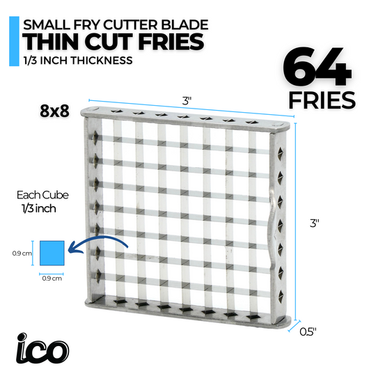 ICO Replacement Fry Cutter SMALL Blade and Pusher