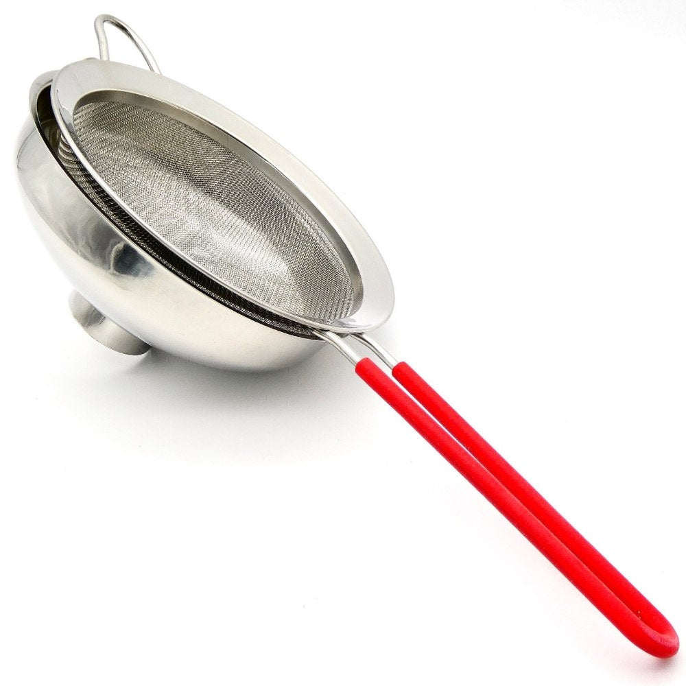 ICO Stainless Steel Funnel and Sieve for Whipped Cream Dispensers, Canning and Other Infusions