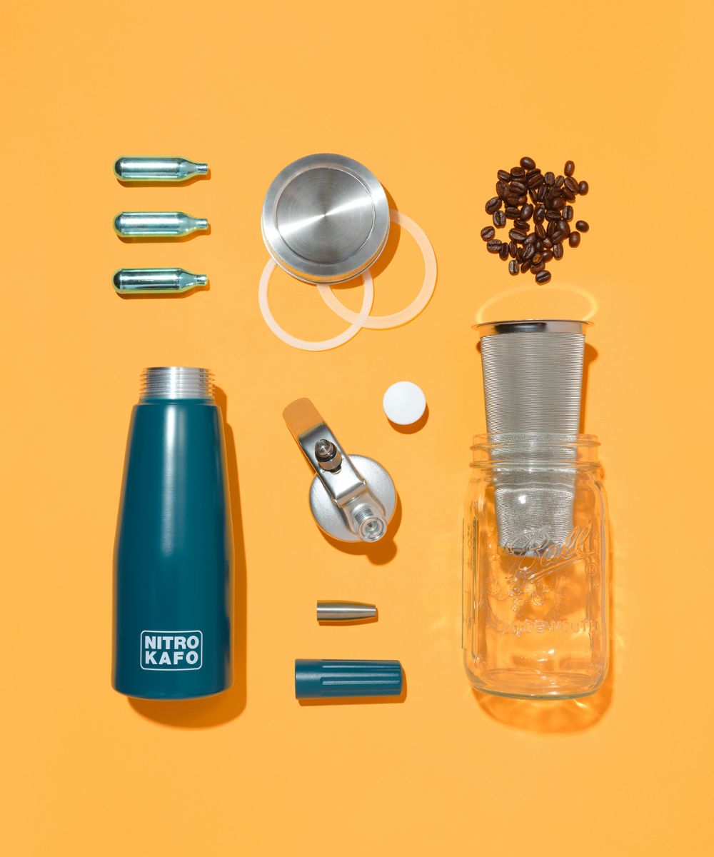 NITRO KAFO Nitro Cold Brew Coffee Maker Kit (1 Pint/0.5L)