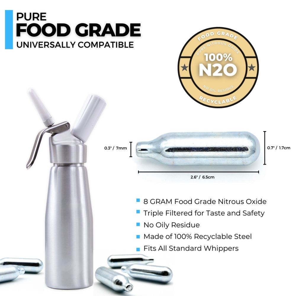 ICO 8g N2O Whip Cream Cartridges