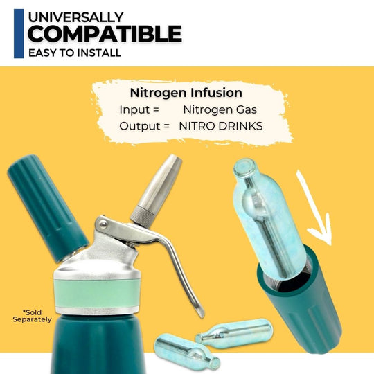 ICO N2 Nitrogen Gas Cartridge for Nitro Cold Brew or Nitro Coffee 2g, 10 count
