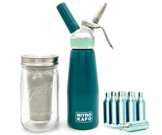 NITRO KAFO Nitro Cold Brew Coffee Maker Kit (1 Pint/0.5L)