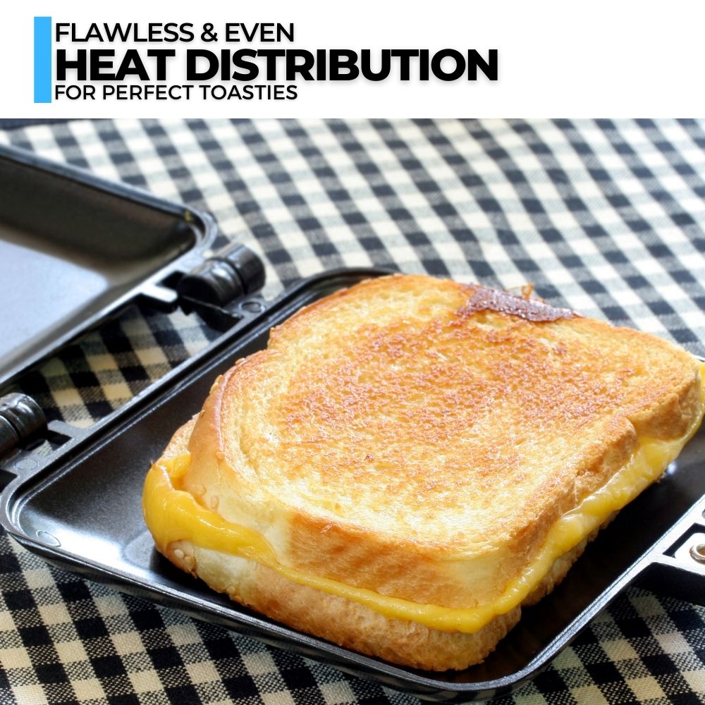 ICO Sandwich Toaster, Camping Sandwich Maker for Stovetop or Outdoors.