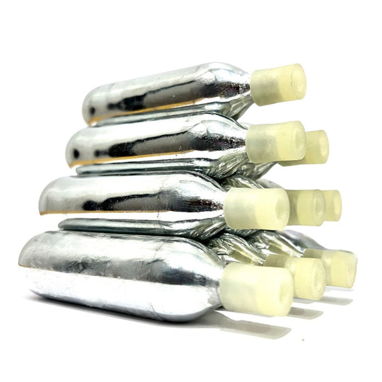 ICO 6.5g Argon Cartridges with White Cap for Wine Preservation, Threaded
