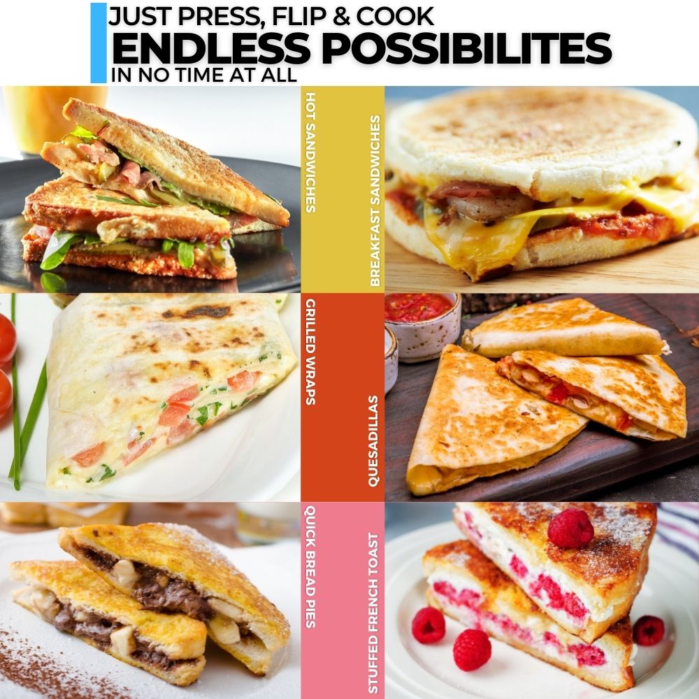 ICO Sandwich Toaster, Camping Sandwich Maker for Stovetop or Outdoors.