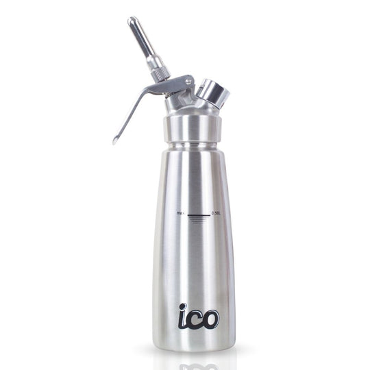 ICO Professional All Stainless Steel Whipped Cream Dispenser (1 Pint/0.5L)