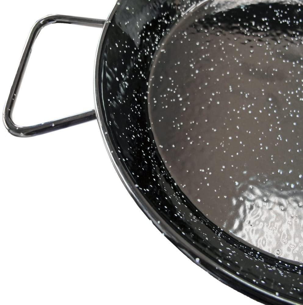  Garcima 16-Inch Enameled Steel Paella Pan