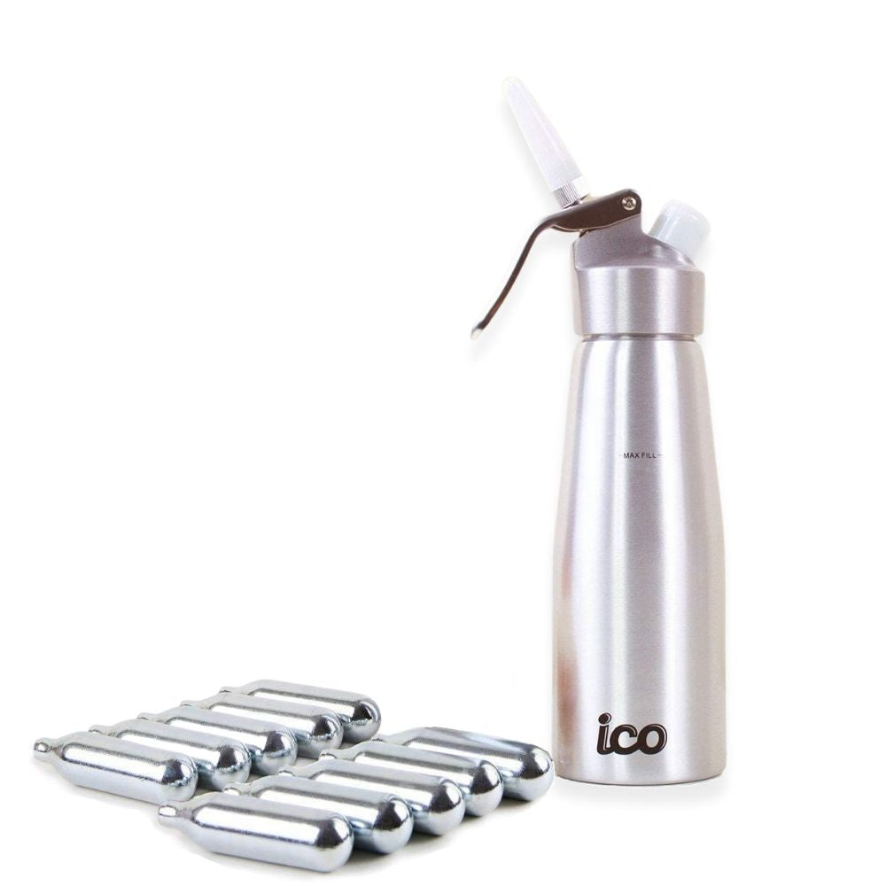 ICO Professional Aluminum Whipped Cream Dispenser (1 Pint/0.5L)