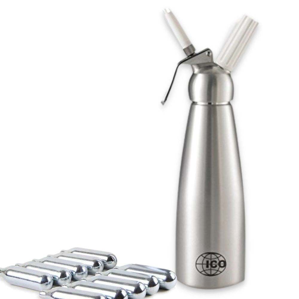 Silver 1/2 Liter Whipped Cream Dispenser