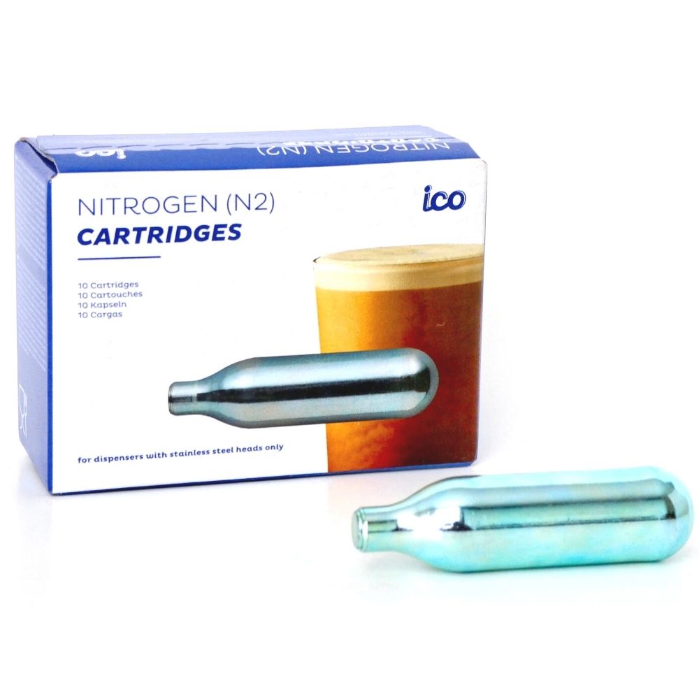 ICO N2 Nitrogen Gas Cartridge for Nitro Cold Brew or Nitro Coffee 2g, 10 count