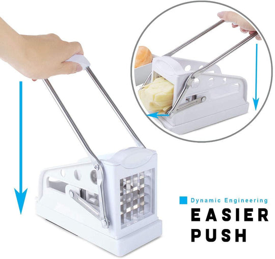 Potato Cutter and Vegetable Dicer with Stainless Steel Blade & Handle