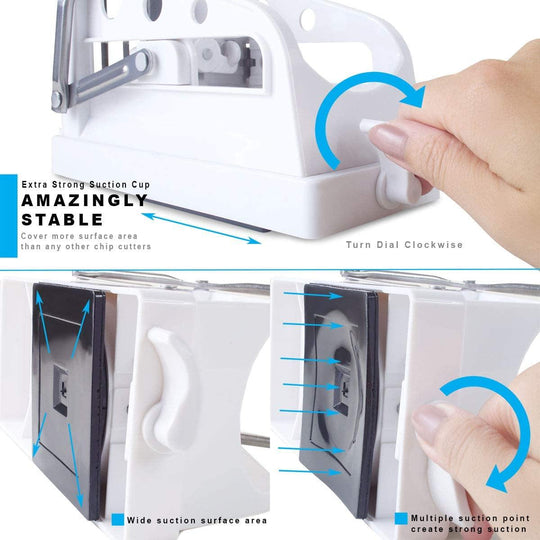 Potato Cutter and Vegetable Dicer with Stainless Steel Blade & Handle