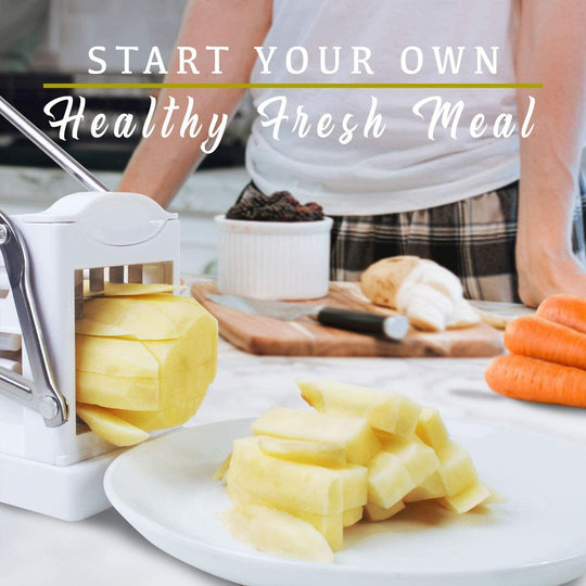 Potato Cutter and Vegetable Dicer with Stainless Steel Blade & Handle